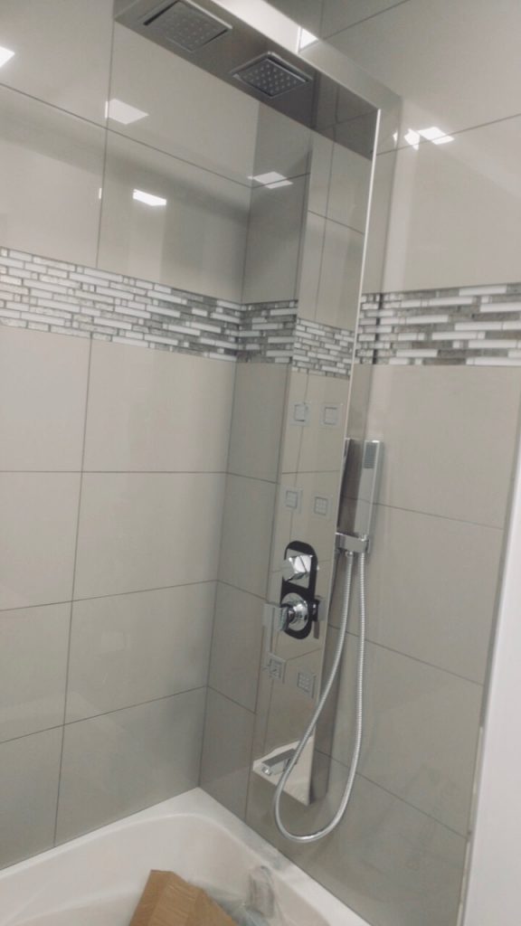 bathroom tower installation